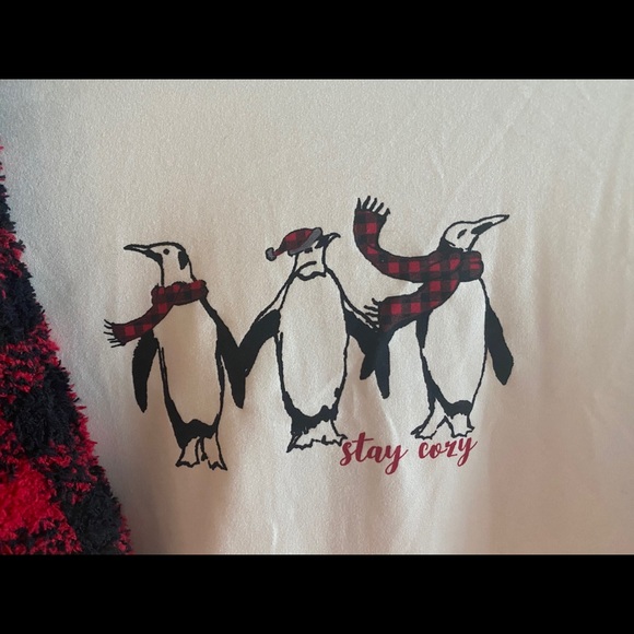 Christmas pajama shirt & fuzzy socks - Picture 2 of 4